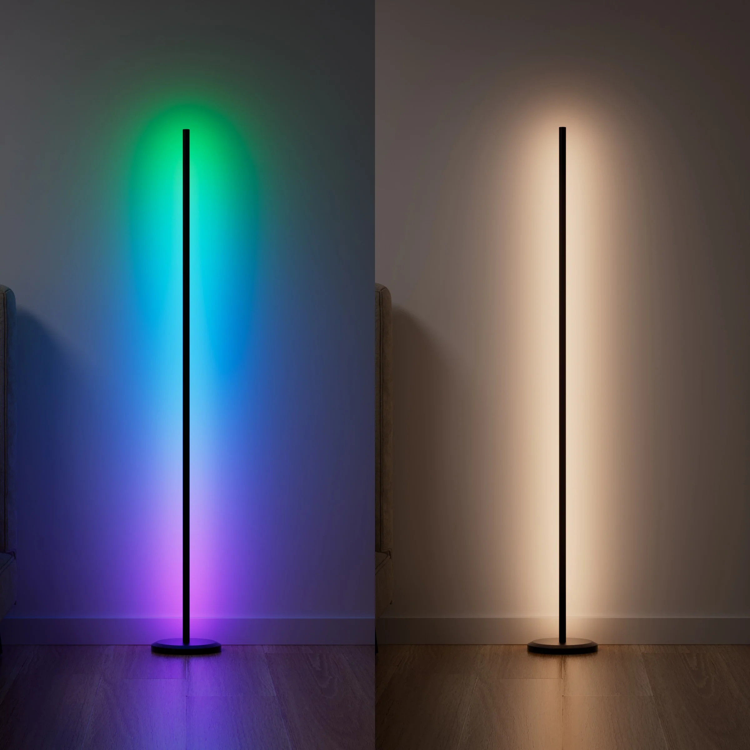 Smart Multicolor Floor Lamp (Black) - Image 4
