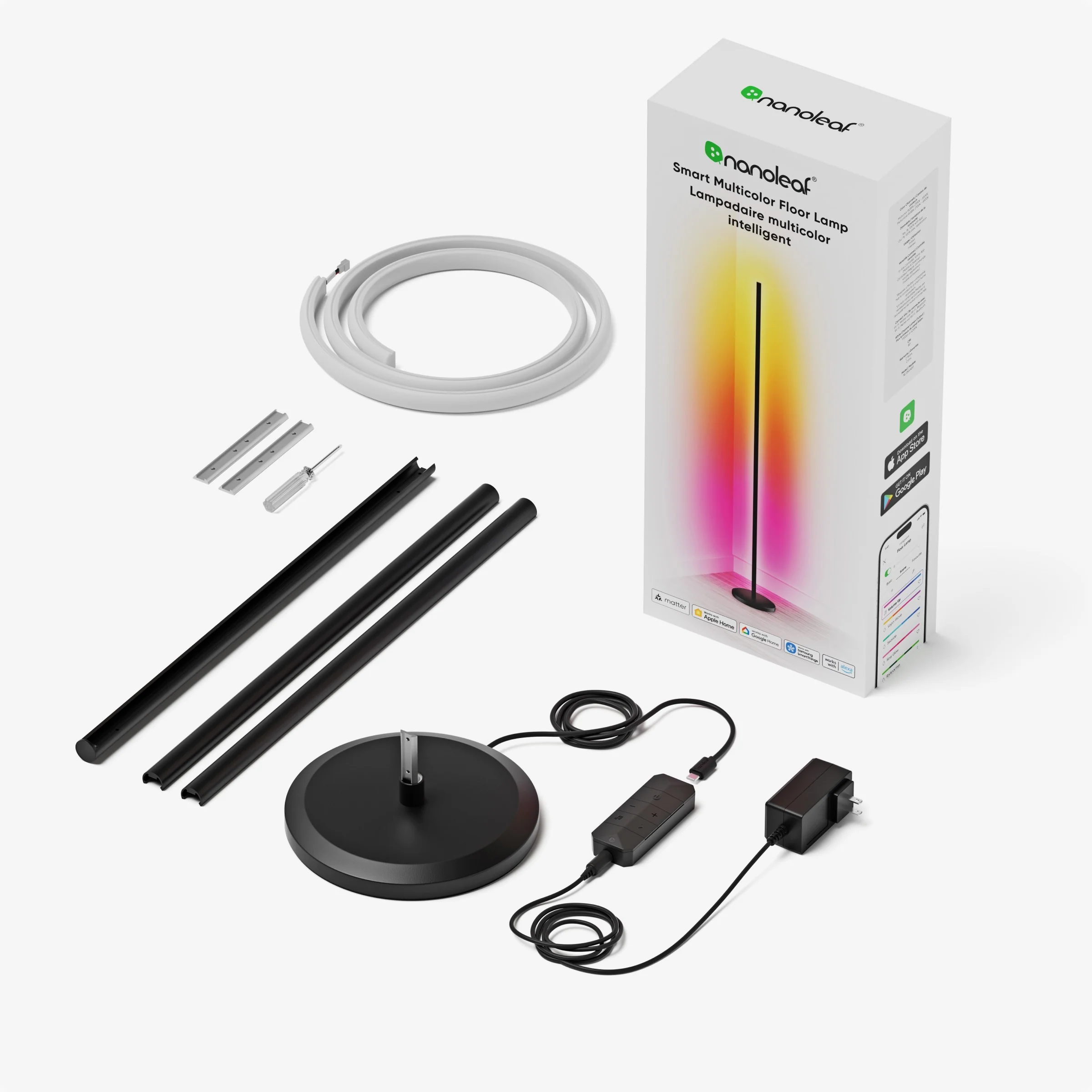 Smart Multicolor Floor Lamp (Black) - Image 5