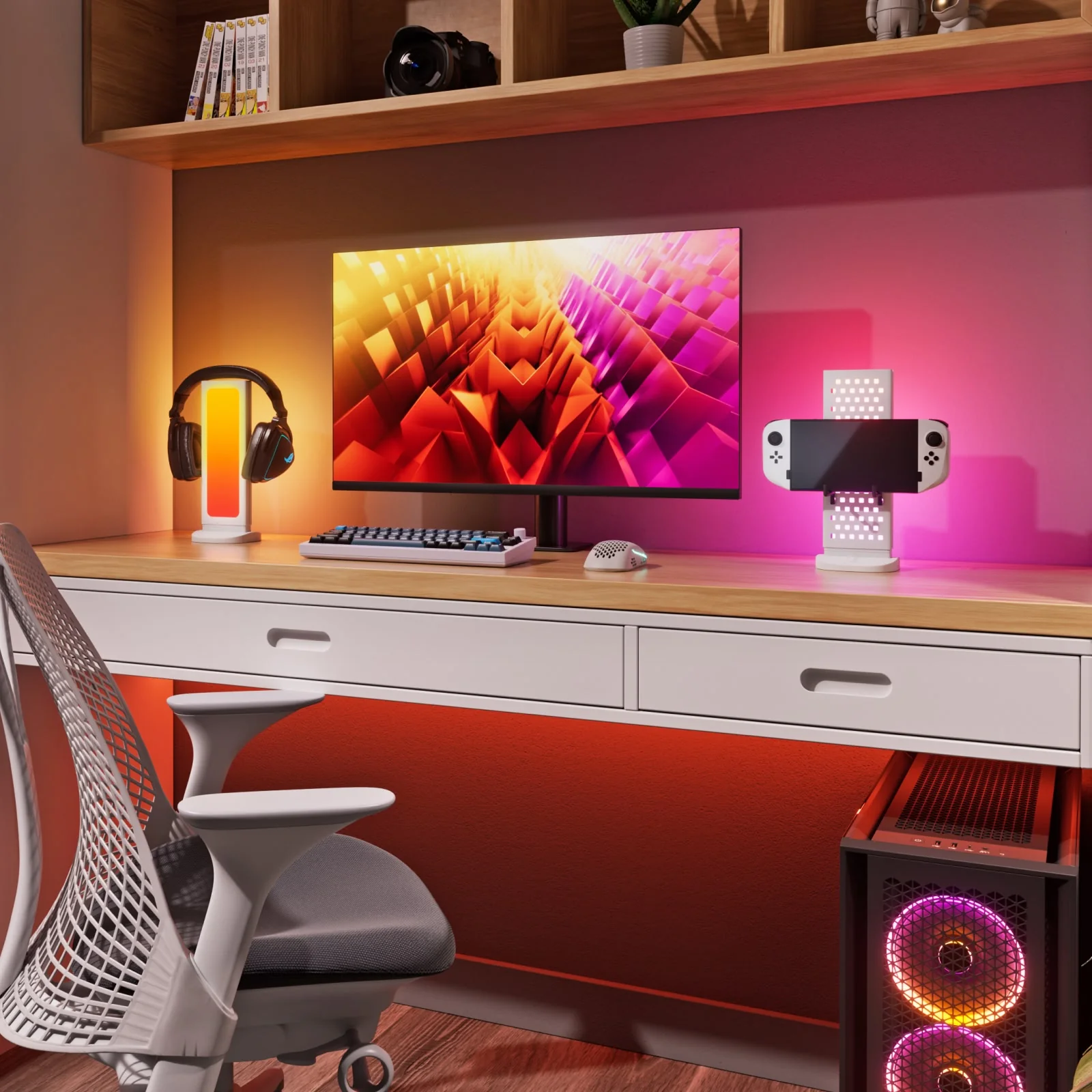 Pegboard Desk Dock (White) - Image 3