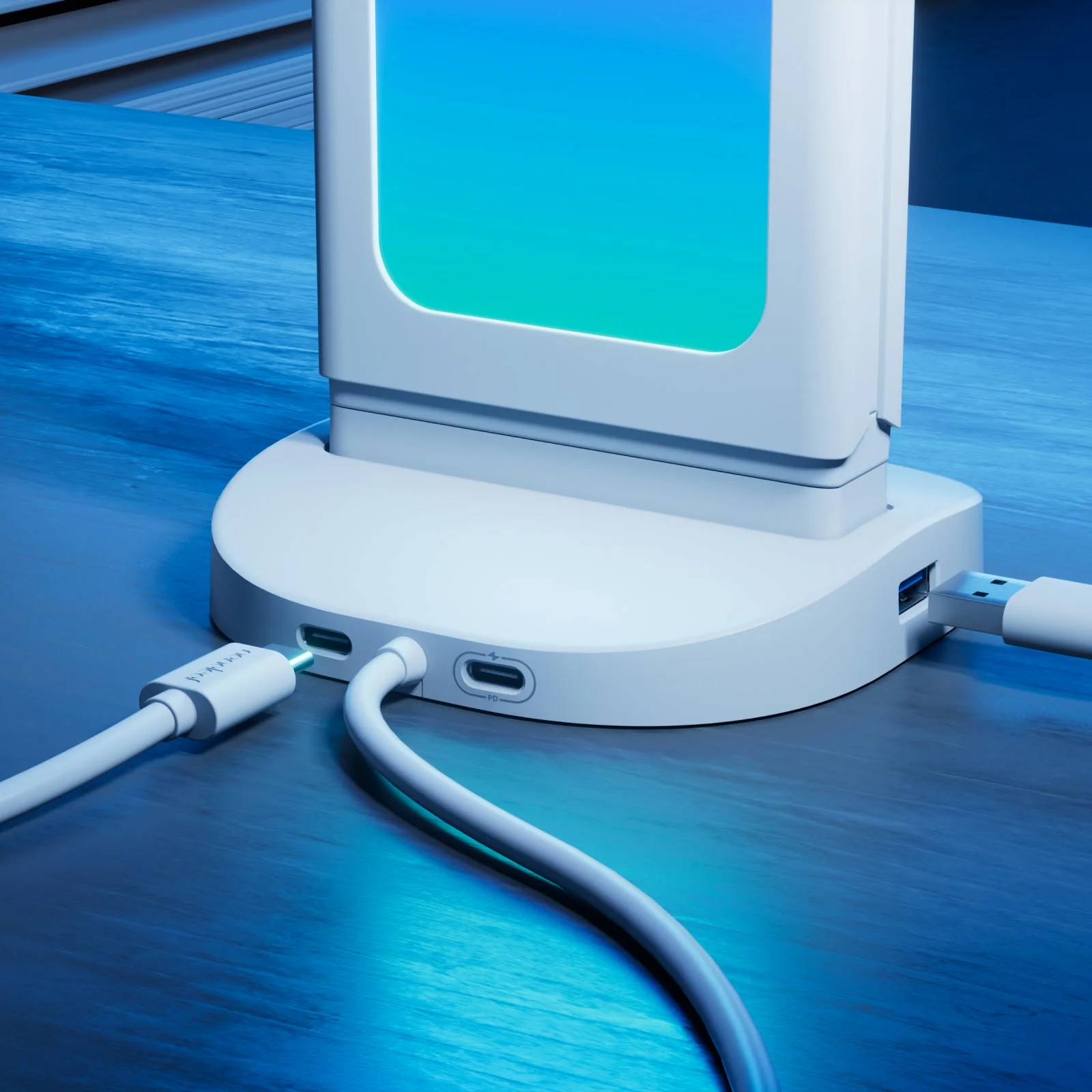 Pegboard Desk Dock (White) - Image 5